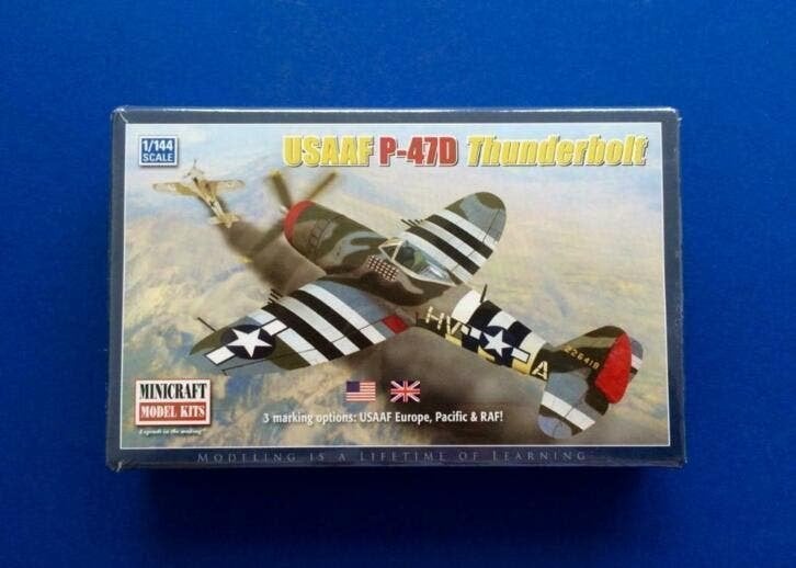 MINICRAFT 14596 Republic P-47D Thunderbolt 1/144 sealed, Ophalen of Verzenden, Nieuw, 1:72 tot 1:144, Overige merken