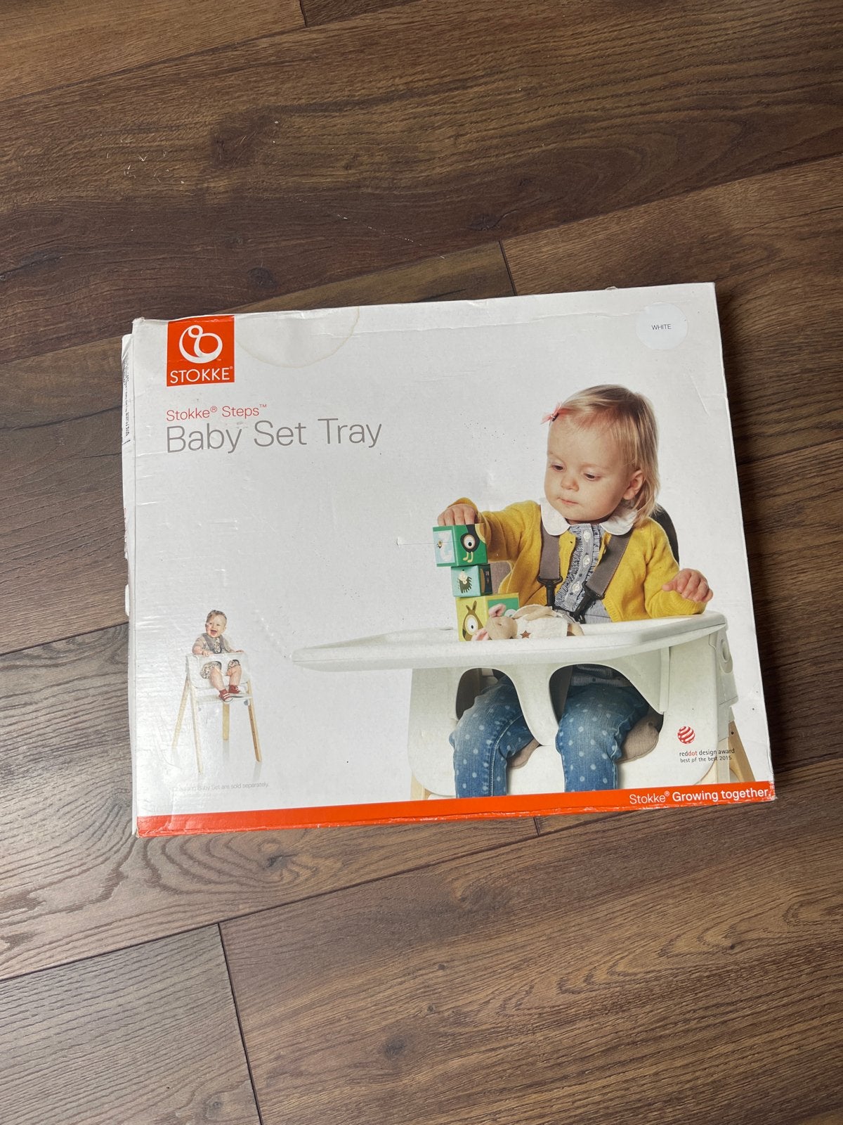 Stokke Steps Baby Set Tray - Wit, Kinderen en Baby's, Kinderstoelen, Ophalen, Nieuw