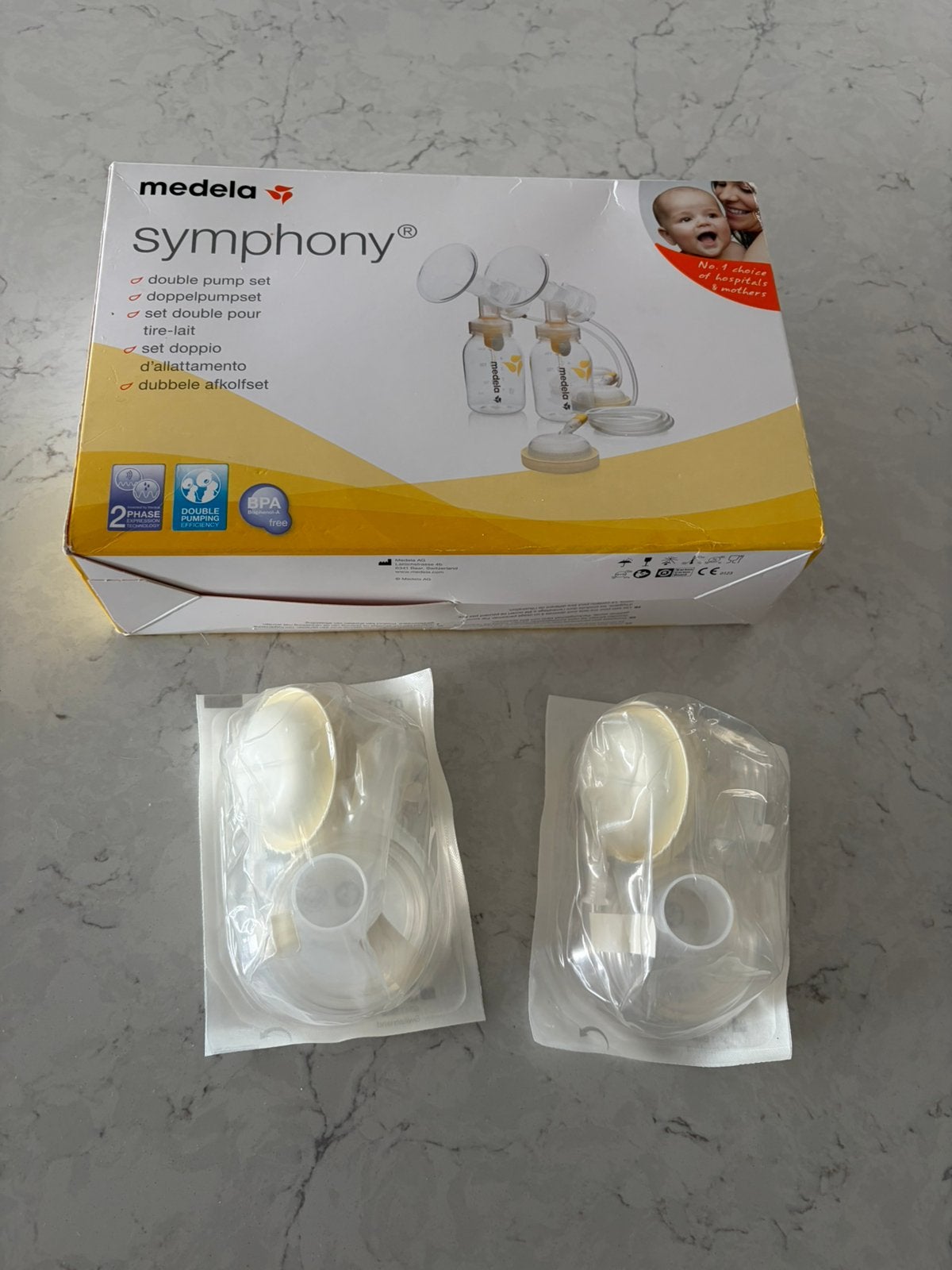 MEDELA Kolf Opzetstukken (NIEUW), Ophalen of Verzenden, Nieuw, Borstkolf, Medela