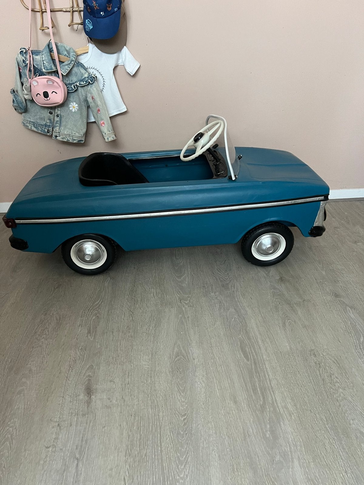 Vintage Moskvich Trapauto - Blauw, Ophalen, Gebruikt