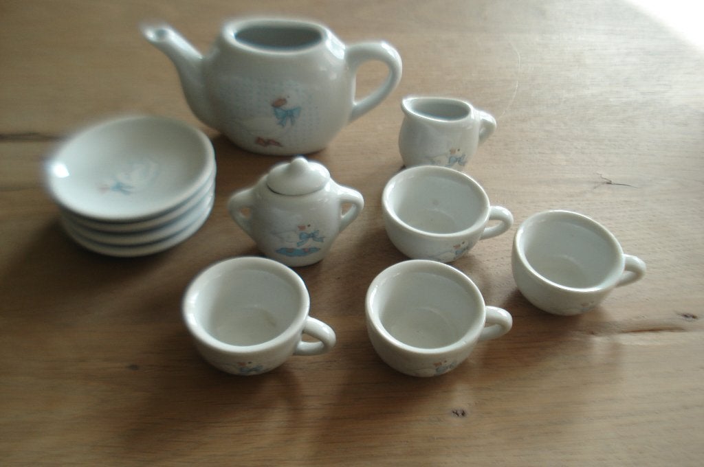 Theeserviesje eend, Ophalen of Verzenden, Gebruikt, Jongen of Meisje