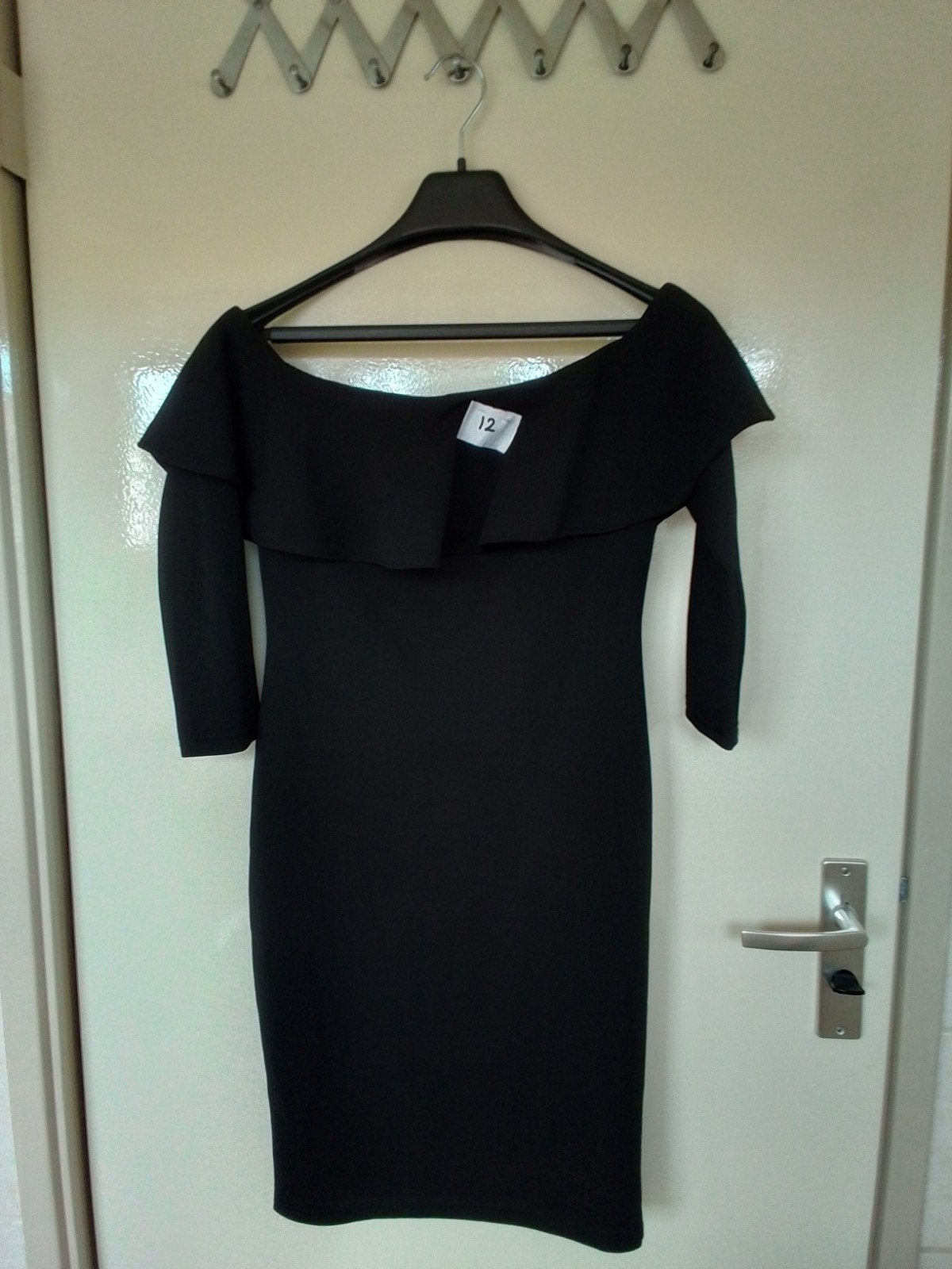 12 Zwarte jurk van Vera  Lucy maat L, Kleding | Dames, Maat 38/40 (M), Zwart, Ophalen of Verzenden, Zo goed als nieuw