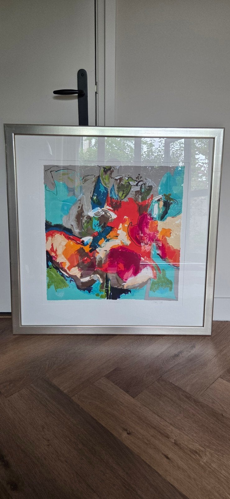 Schilderij Tilly Wils "Papavers", Antiek en Kunst, Kunst | Schilderijen | Abstract, Ophalen
