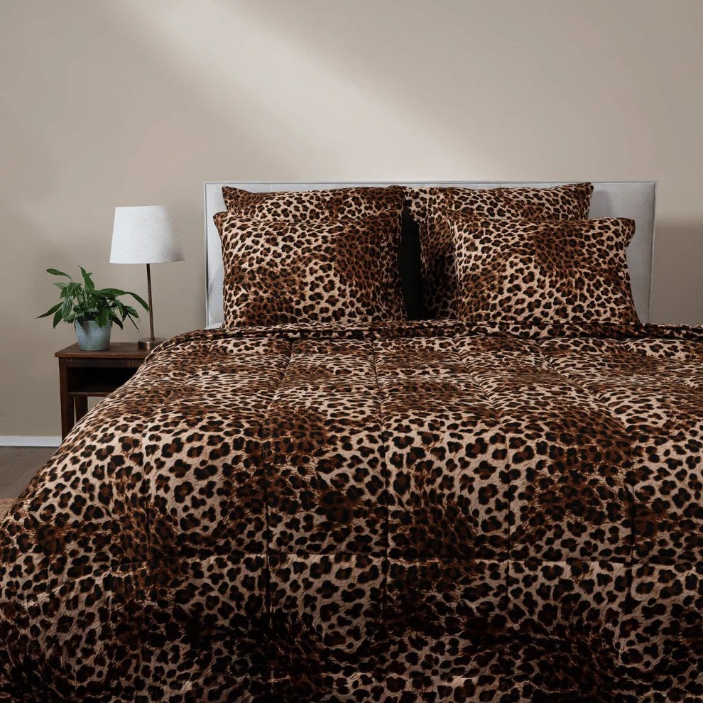 Jaguar Skin dekbed NIEUW, Bruin, Ophalen of Verzenden, Deken of Dekbed, Overige merken