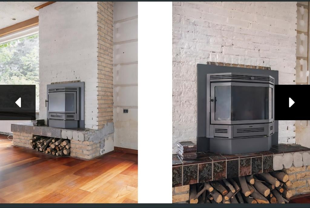 Inbouw haard houtkachel, Ophalen, Hout, Inbouw, Houtkachel