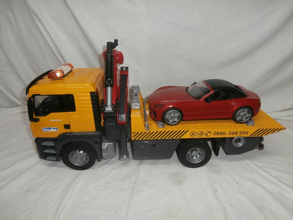 Bruder auto transsport, Ophalen, Zo goed als nieuw