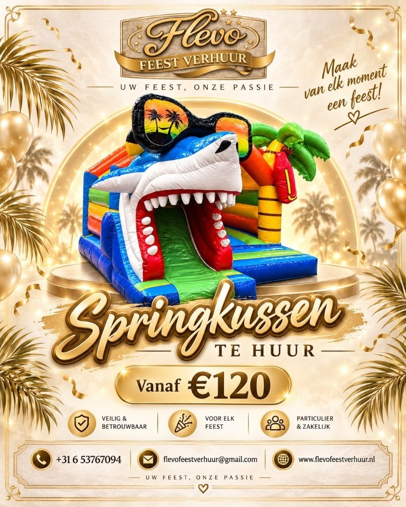 Springkussens te huur, Ophalen of Verzenden, Zo goed als nieuw