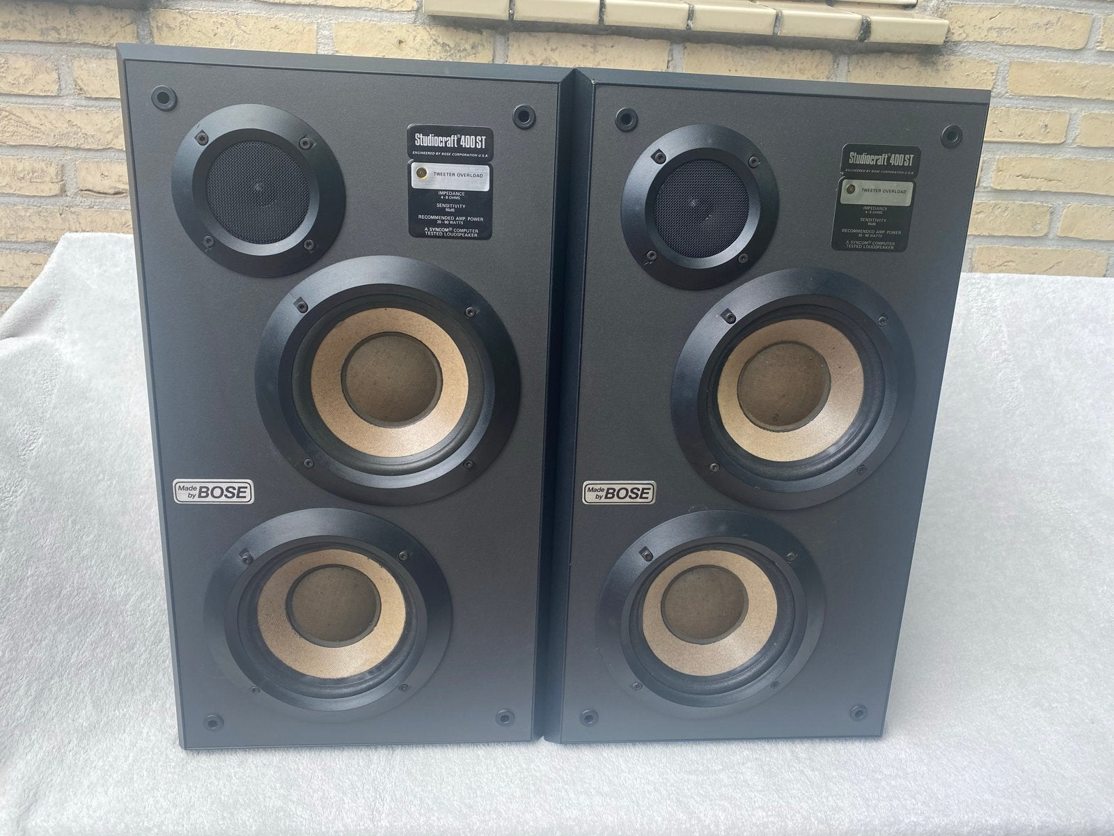 Bose Studiocraft 400 ST Luidsprekers - Vintage Geluid, Stereo speakers, Gebruikt, Ophalen of Verzenden, 60 tot 120 watt