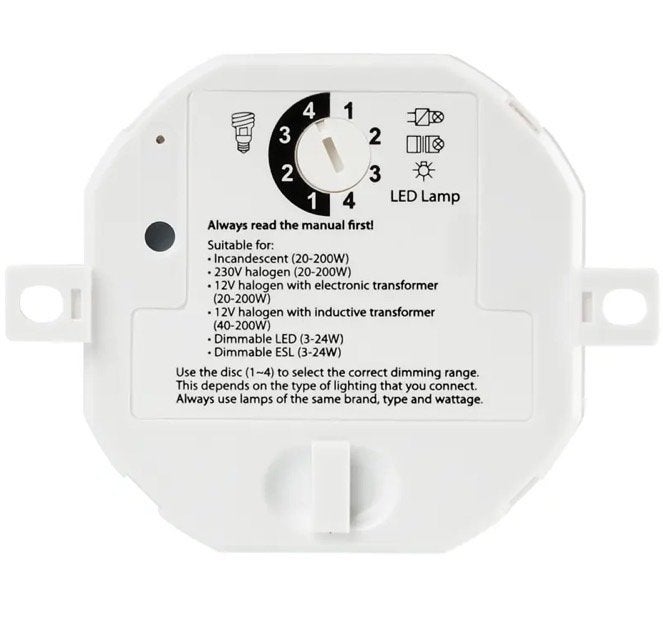 2x ACM-100 Draadloze Inbouw Dimmer voor Diverse Lampen, Ophalen of Verzenden, Nieuw, Overige merken, Dimmer