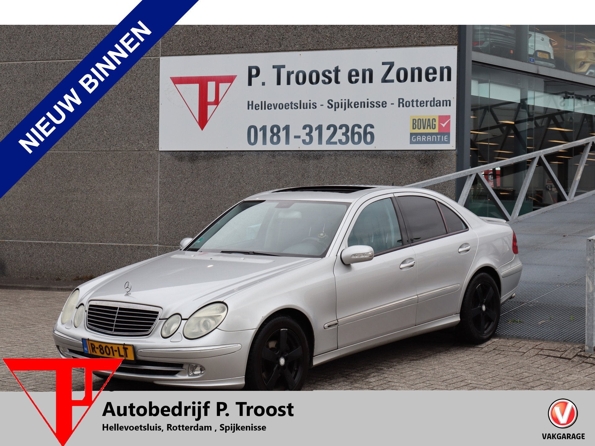 Mercedes-Benz E-Klasse 240 Avantgarde Automaat MEENEEMPRIJS, Auto's, Automaat, Achterwielaandrijving, Gebruikt, Zwart