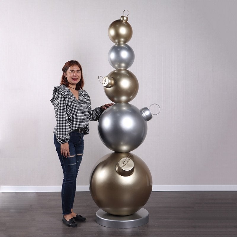 Christmas Ball Stack – Kerstbal Hoogte 216 cm, Ophalen, HorecaBeelden, Nieuw, HorecaBeelden