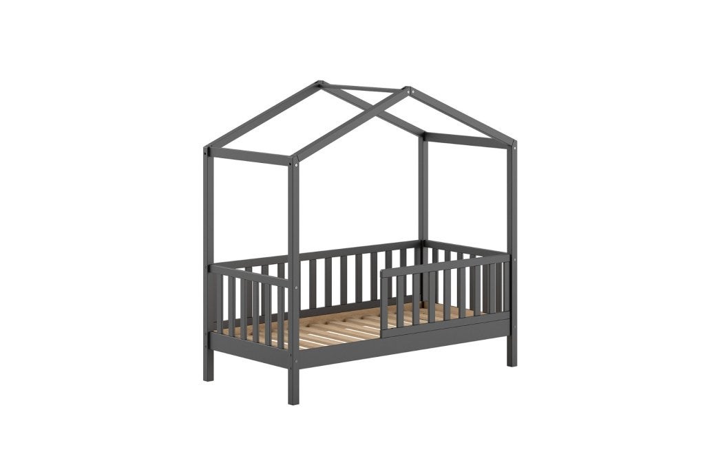 Dallas peuterbed huisbed - 70x140 - Antraciet, Niet ingevuld, Niet ingevuld, Niet ingevuld