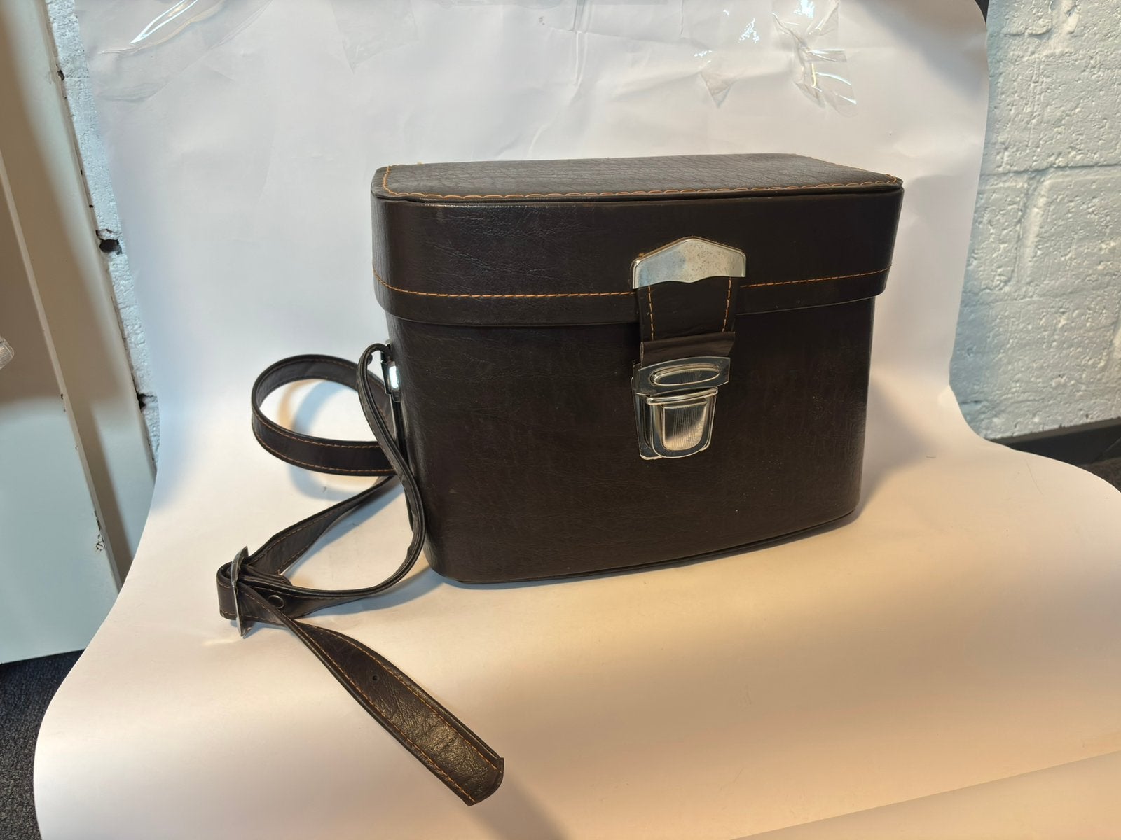 Vintage cameratas, Audio, Tv en Foto, Fotografie | Fototassen, Overige merken, Gebruikt, Schoudertas, Bruin