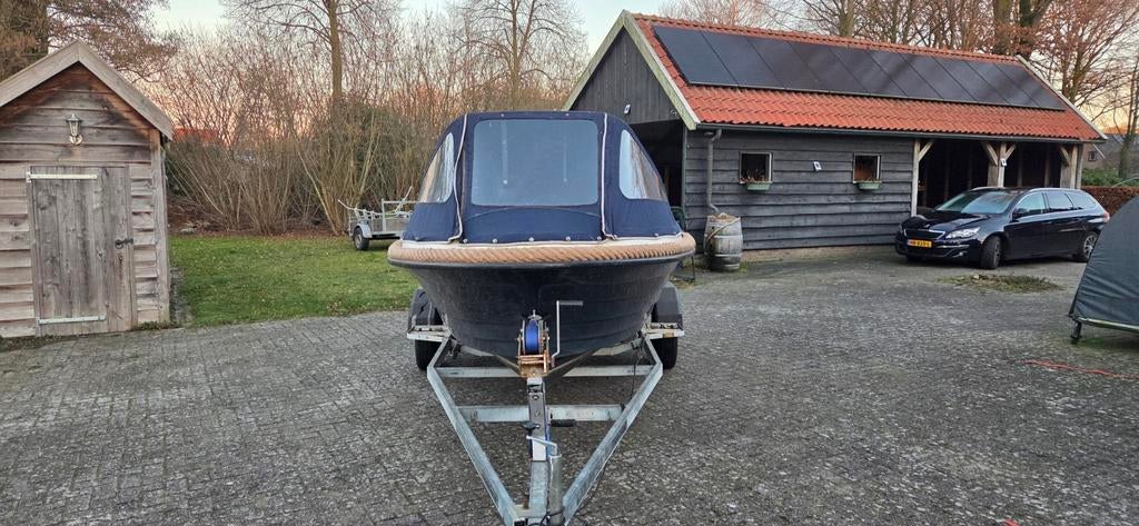 Garda Captain sloep met 15 pk Dolphin motor en trailer, Ophalen, 10 tot 30 pk, Gebruikt, 3 tot 6 meter