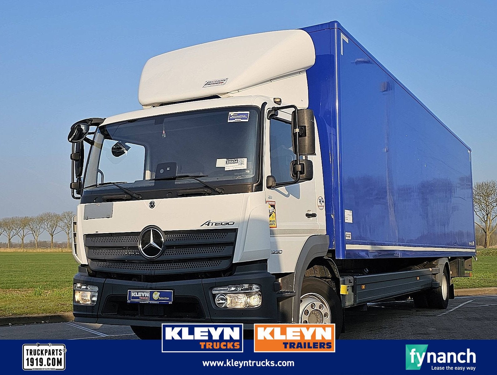 MERCEDES-BENZ ATEGO 1230 taillift airco 60m3, Automaat, Wit, Mercedes-Benz, Bedrijf