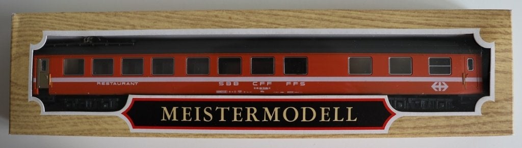 Liliput 88051 restaurant rijtuig type WRm SBB Zwitserland, Gelijkstroom, Wagon, Ophalen of Verzenden, Zo goed als nieuw