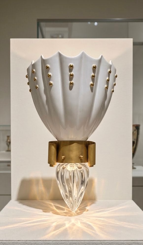 Grote Borek Sipek lamp Tomy Ajeto Scaralux gemerkt genummerd, Ophalen of Verzenden, Lamp, Overige materialen, Gesigneerd