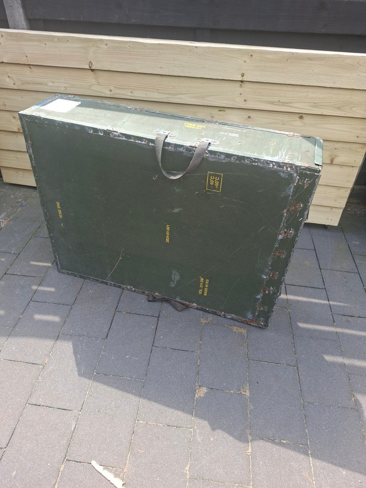 Munitiekist 84 MM leger willys nekaf humvee  daf ya, Verzamelen, Militaria | Algemeen, Ophalen, Landmacht, Overige gebieden, Kist of Geocache
