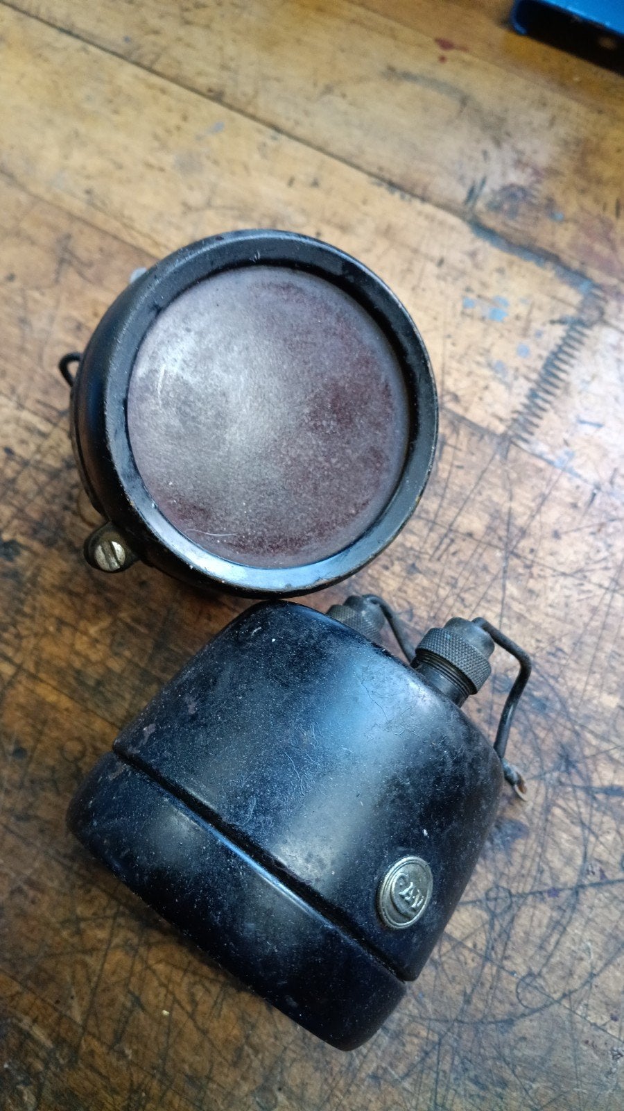Lucas DC43 oldtimer achterlichten Pork Pie, Auto-onderdelen, Verlichting, Ophalen of Verzenden, Gebruikt, Land Rover