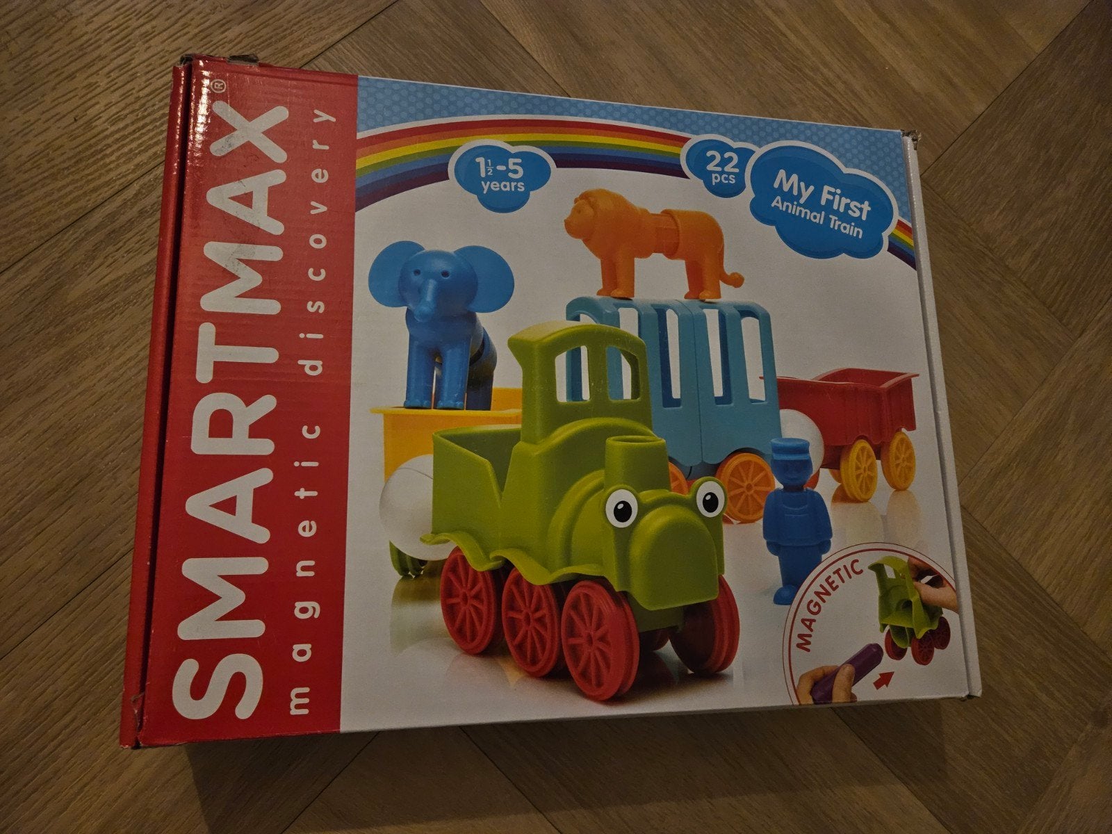 Smartmax Dierentrein - Magnetisch Bouwspeelgoed, Ophalen of Verzenden, Zo goed als nieuw, Bouwen