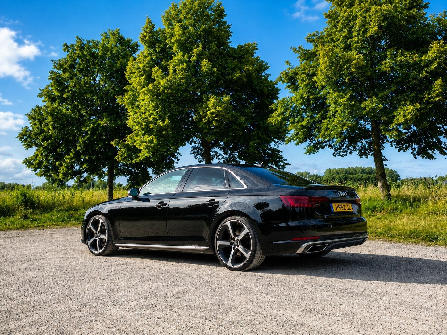 Audi A4 S-Line 35 Tfsi 150pk S Tronic Mild Hybrid, Auto's, Audi, Zwart, 4 cilinders, 1984 cc, A4