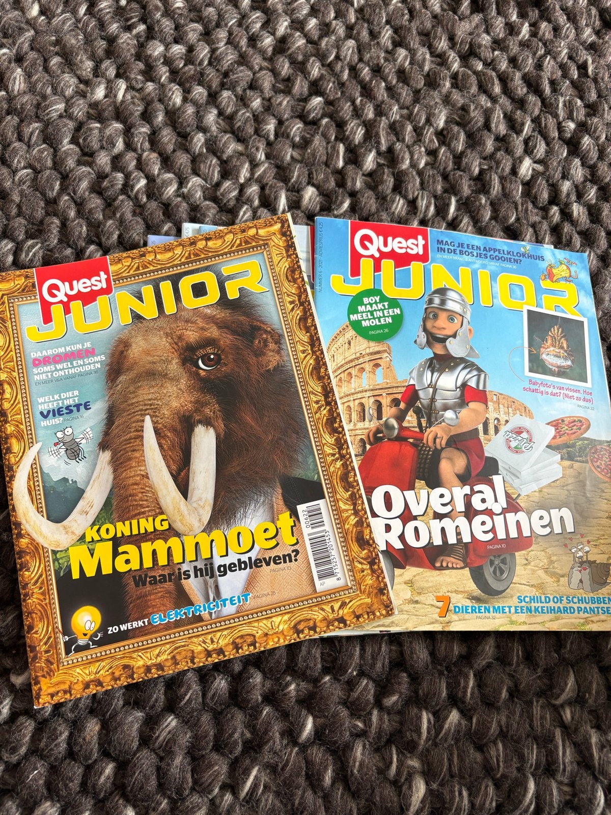 Quest Junior tijdschriften - Set van 9 stuks, Ophalen, Zo goed als nieuw, Wetenschap en Natuur