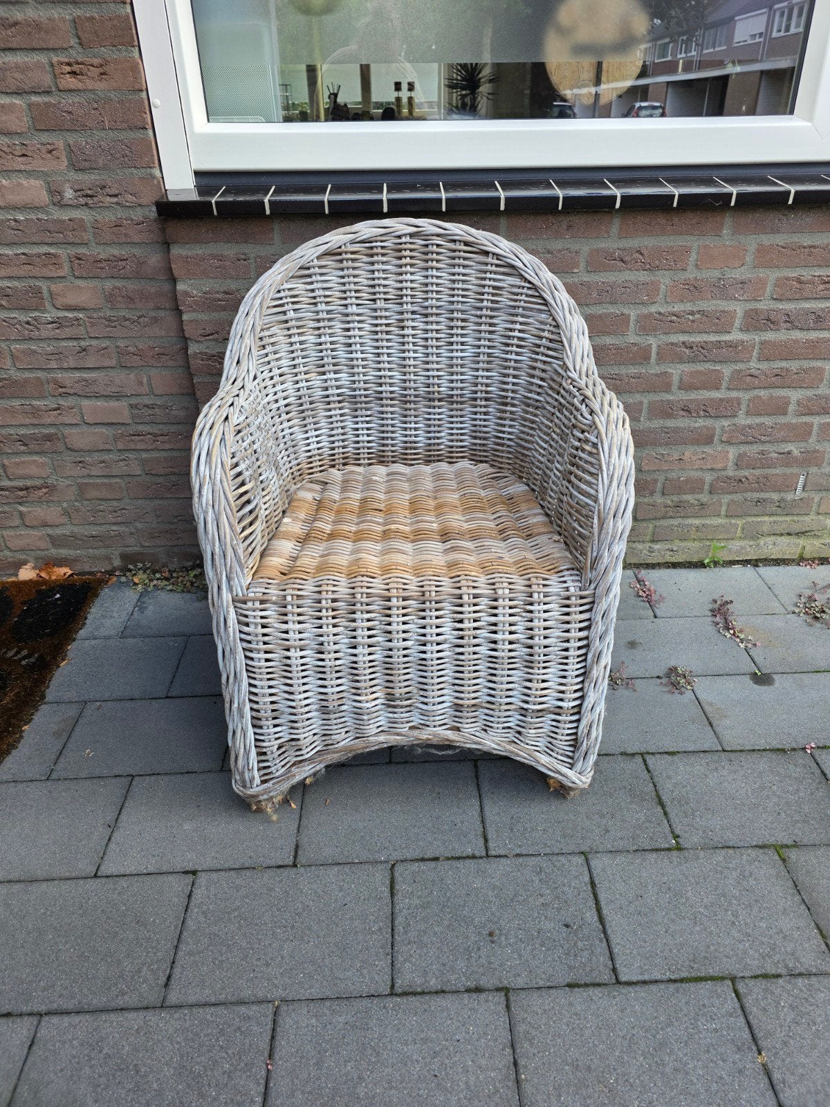 Gratis tuinstoel, Tuin en Terras, Tuinstoelen, Ophalen of Verzenden, Gebruikt, Wicker