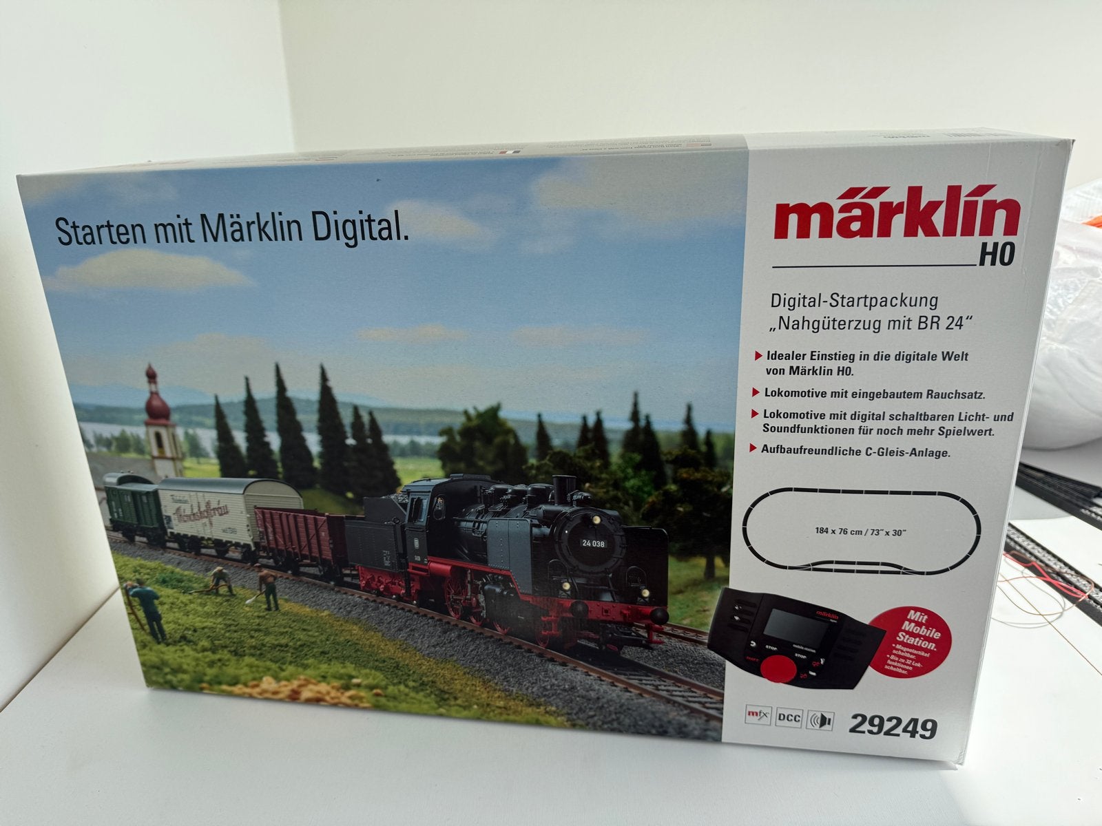 Märklin H0 Digital-Startpackung met C-Gleis uitbreiding, Ophalen, Wisselstroom, Treinset, Nieuw
