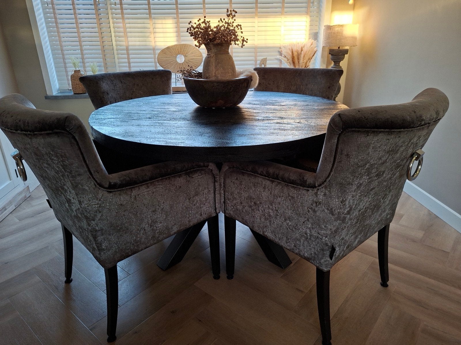 Eettafel, Ophalen, Rond, 100 tot 150 cm, 100 tot 150 cm