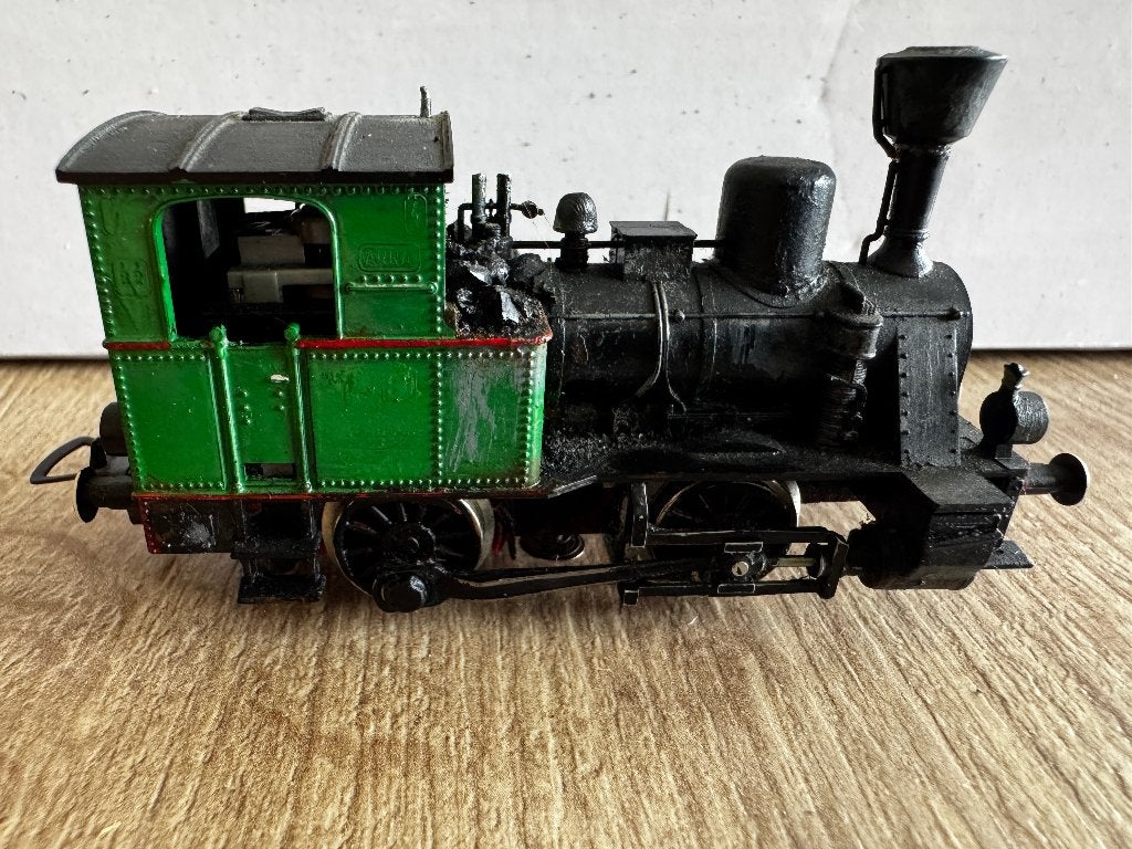 Fleischmann H0 4000 ANNA 3 Maffei stoomloc + oude doos, Gebruikt, Fleischmann, Ophalen of Verzenden, Analoog