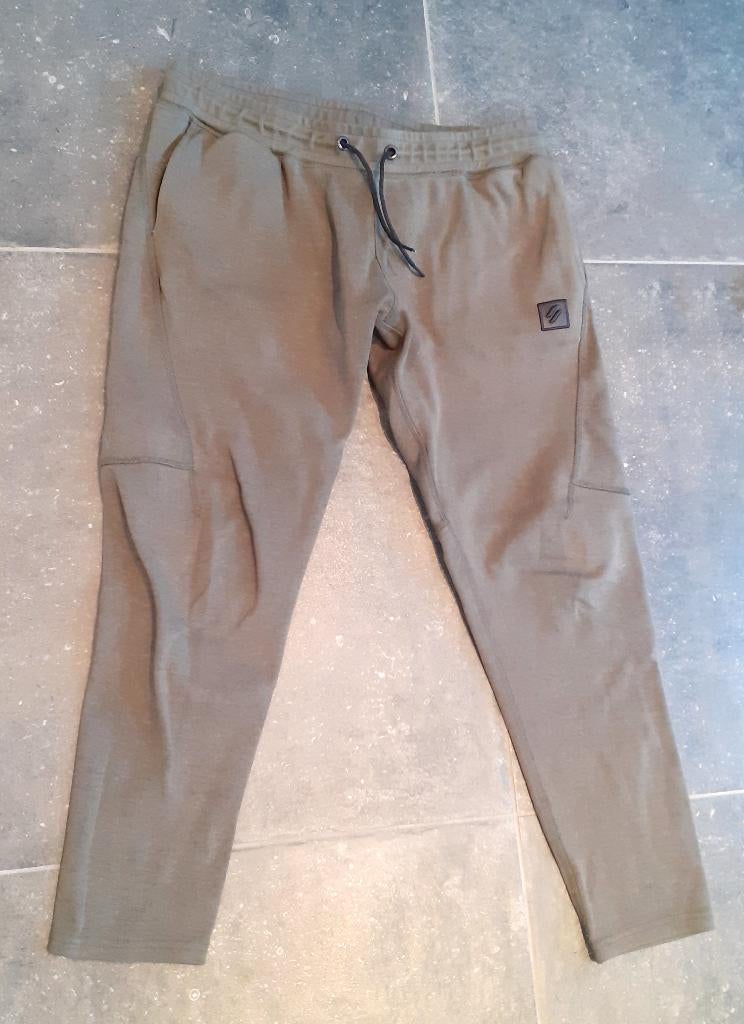 joggingbroek heren Khaki Superdry, Ophalen of Verzenden, Zo goed als nieuw, Maat 46 (S) of kleiner, Groen