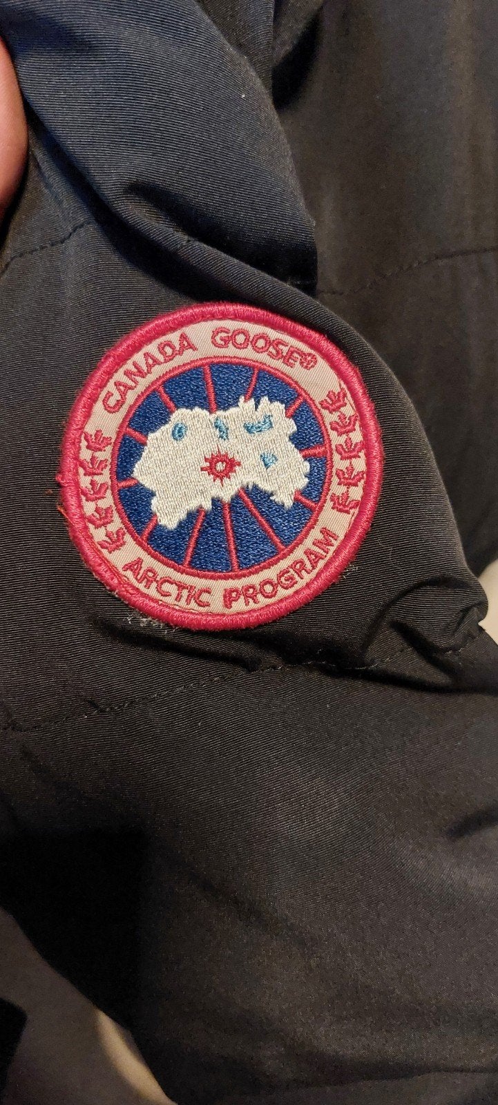 Canada Goose Parka Zwart Maat L/G, Kleding | Dames, Jassen | Winter, Maat 42/44 (L), Ophalen of Verzenden, Gedragen, Canada Goose