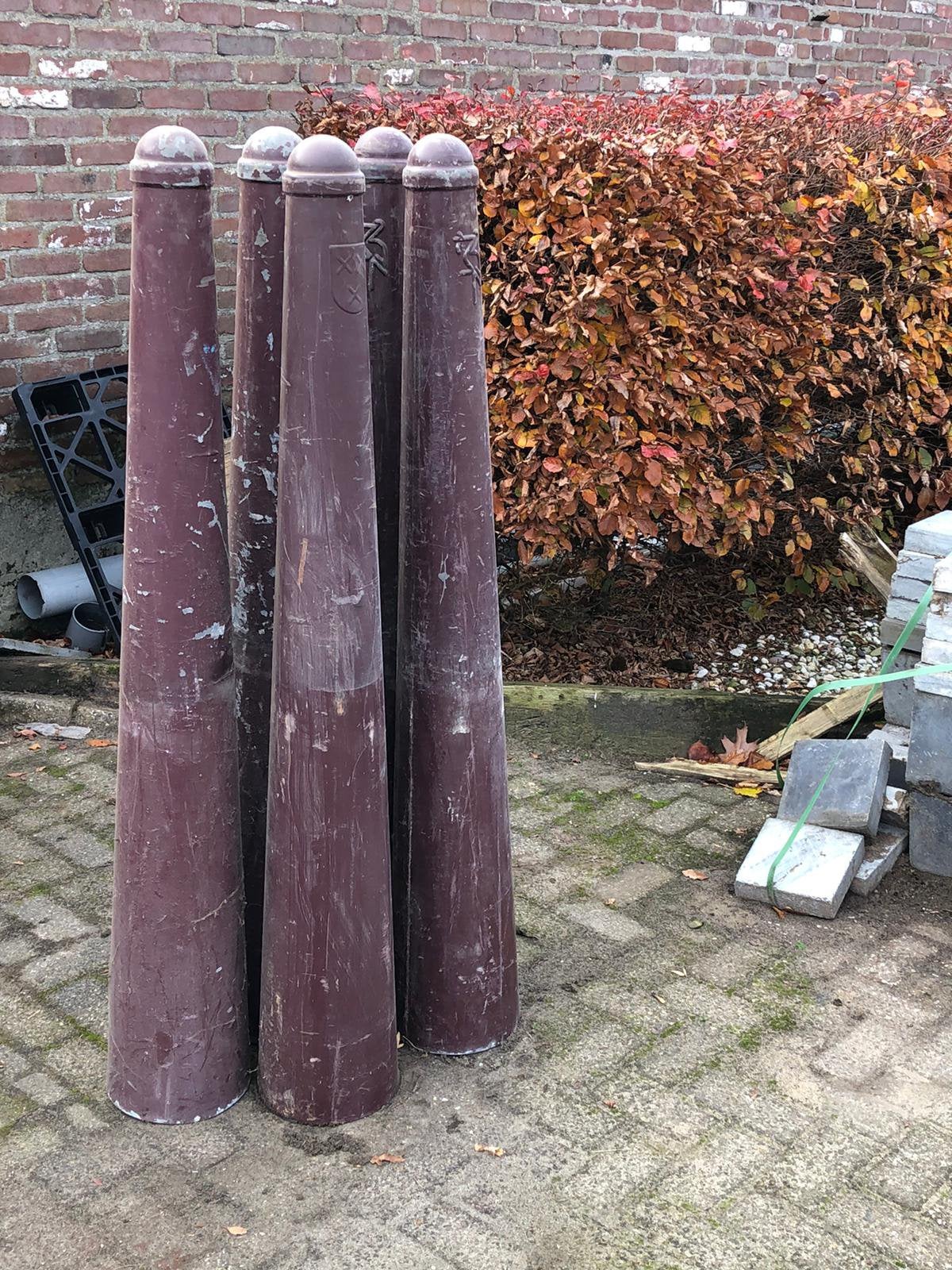 Anti parkeerpalen, Tuin en Terras, Ophalen of Verzenden, Gebruikt, Minder dan 180 cm, Palen