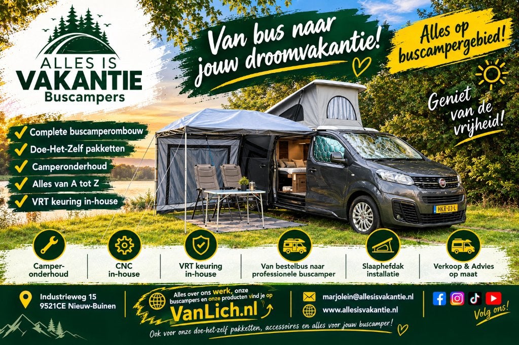 Van bestelbus naar jouw eigen droomcamper!, Ophalen, Nieuw