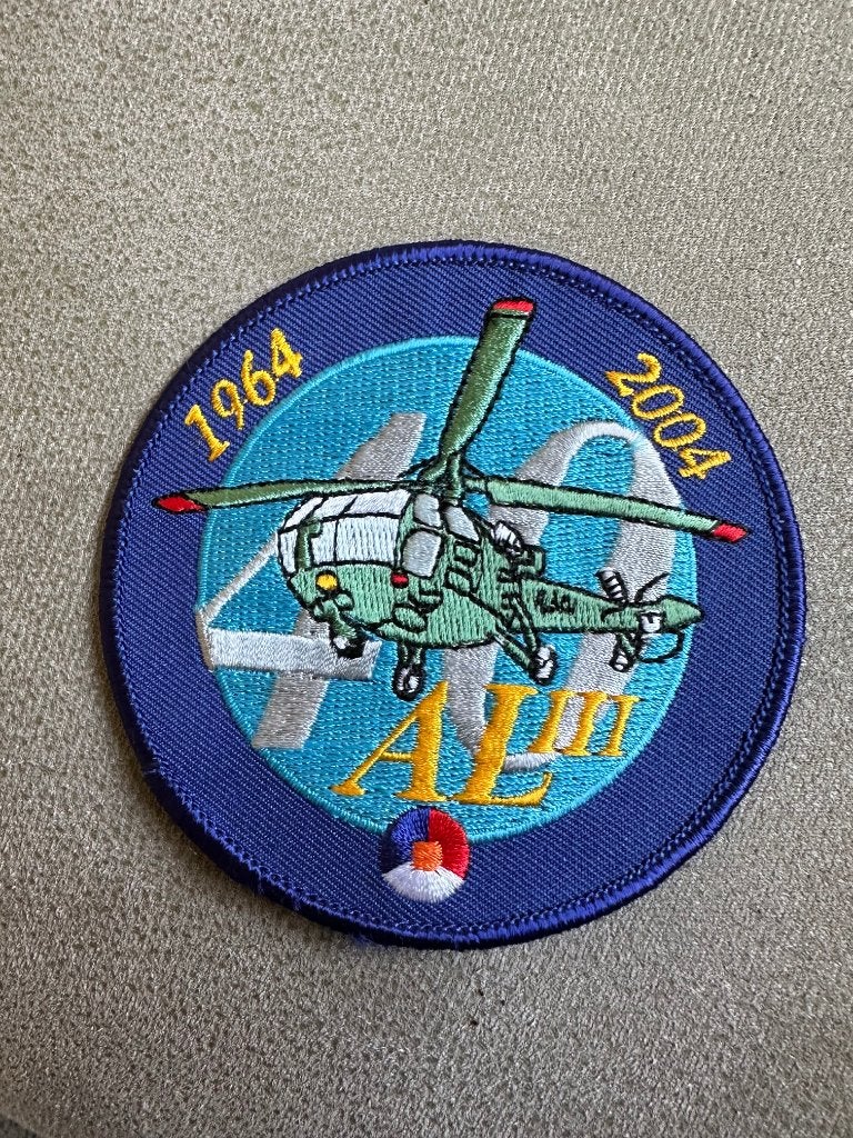40 years Alouette III, Ophalen of Verzenden, Gebruikt, Patch, Badge of Embleem