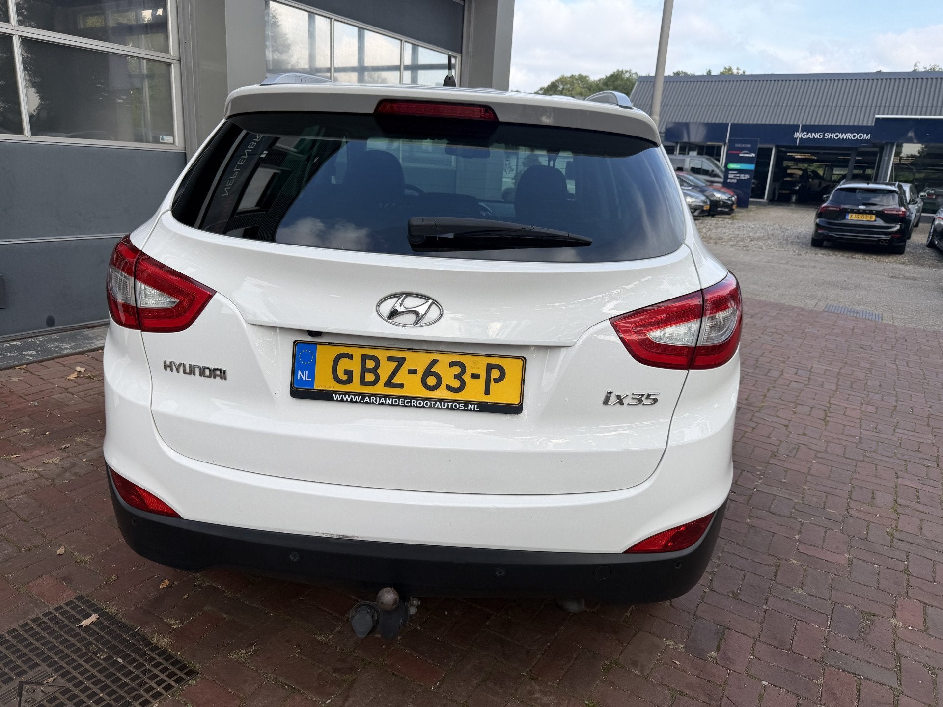 Hyundai ix35 2.0i i-Vision Bj 2014 Km 144.000 Hoge Zit trekg, Auto's, Gebruikt, Zwart, 4 cilinders, Leder en Stof