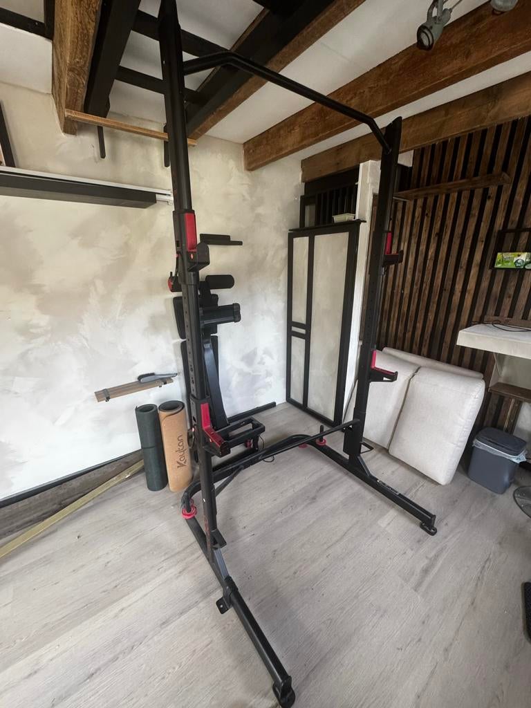 Power rack / squat rack / krachtrek - Zo goed als nieuw, Ophalen, Krachtstation, Zo goed als nieuw, Metaal