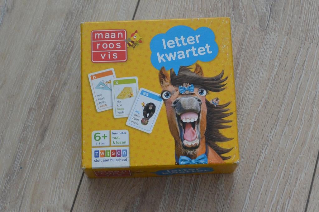 Maan Roos Vis Letterkwartet, Ophalen of Verzenden, Gebruikt, Zwijsen