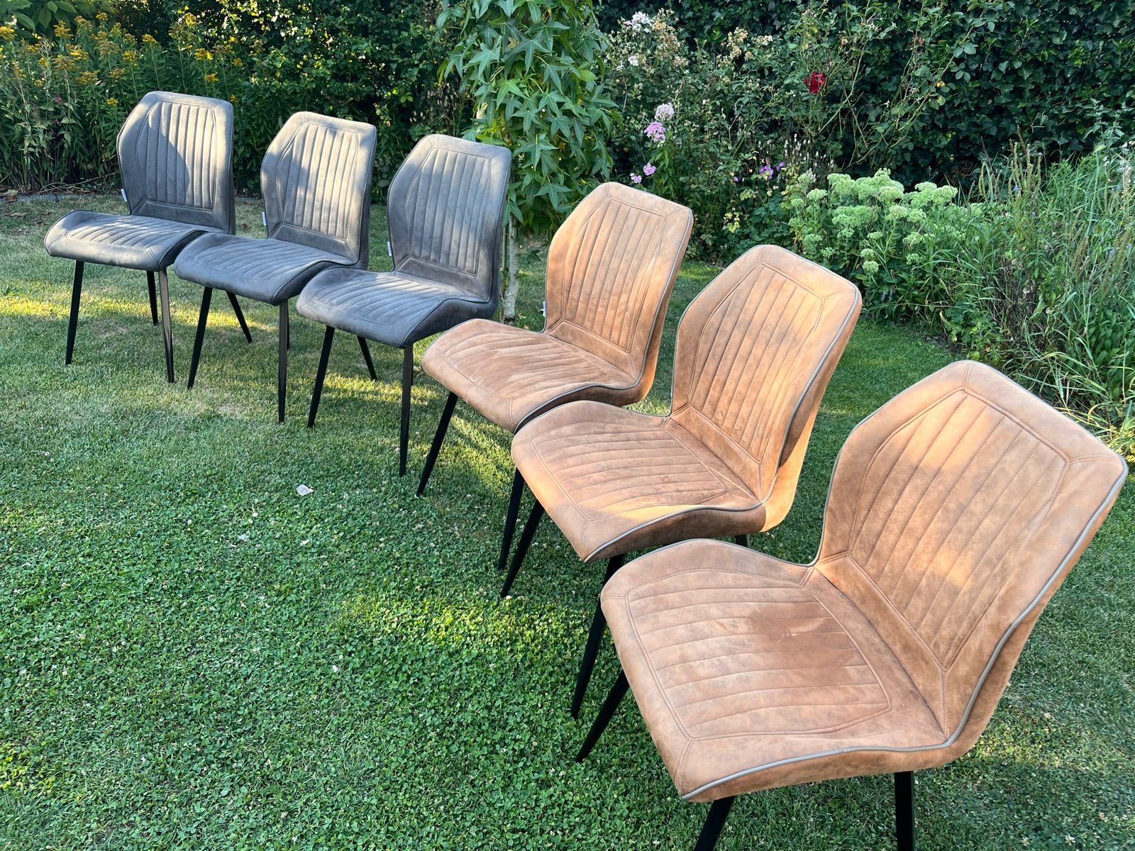 Set van 6 stoelen - Zo goed als nieuw, Overige kleuren, Ophalen of Verzenden, Zo goed als nieuw, Stof