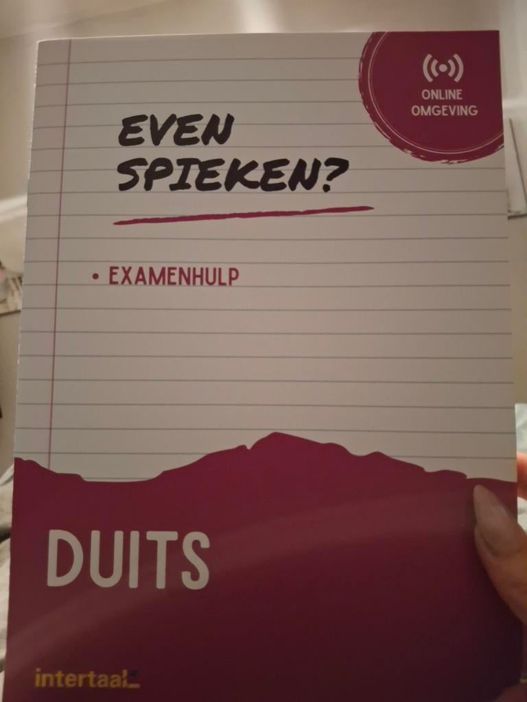 Even spieken? Examenhulp Duits, Ophalen of Verzenden, Zo goed als nieuw
