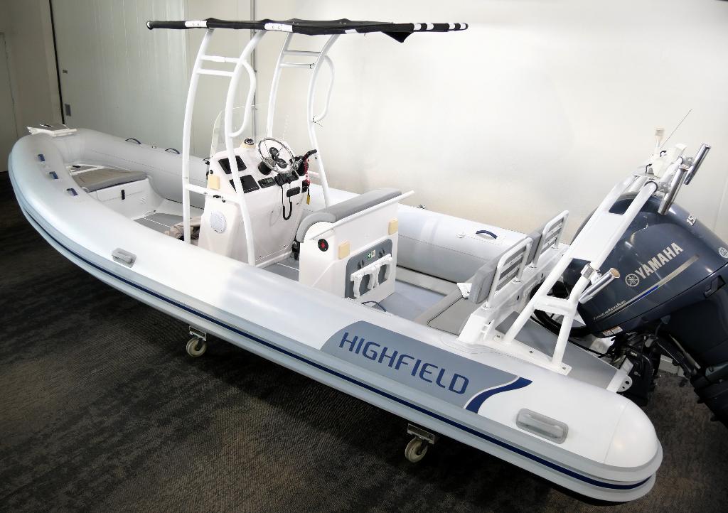 Highfield Deluxe 640 - 2018, Watersport en Boten, Rubberboten, Gebruikt, Highfield, Aluminium, Afdekzeil, Brandstoftank, Inclusief motor