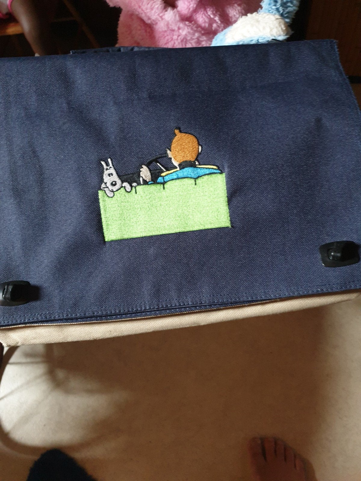 tas van kuifje, Sieraden, Tassen en Uiterlijk, Ophalen of Verzenden, Schoudertas, Minder dan 30 cm