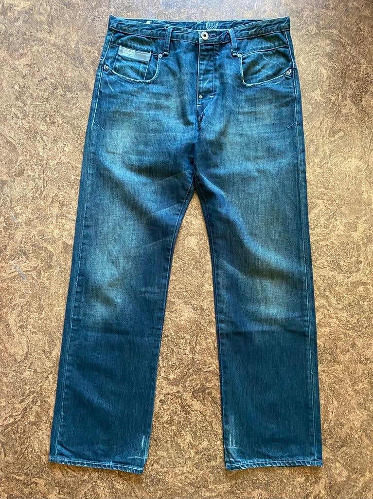 G-STAR RAW BLADE LOOSE JEANS 34/34, Ophalen of Verzenden, Gedragen, Blauw, Overige jeansmaten