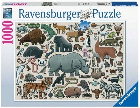 Ravensburger - Wilde Dieren - 1000 stukjes, Ophalen of Verzenden, 500 t/m 1500 stukjes, Nieuw, Legpuzzel