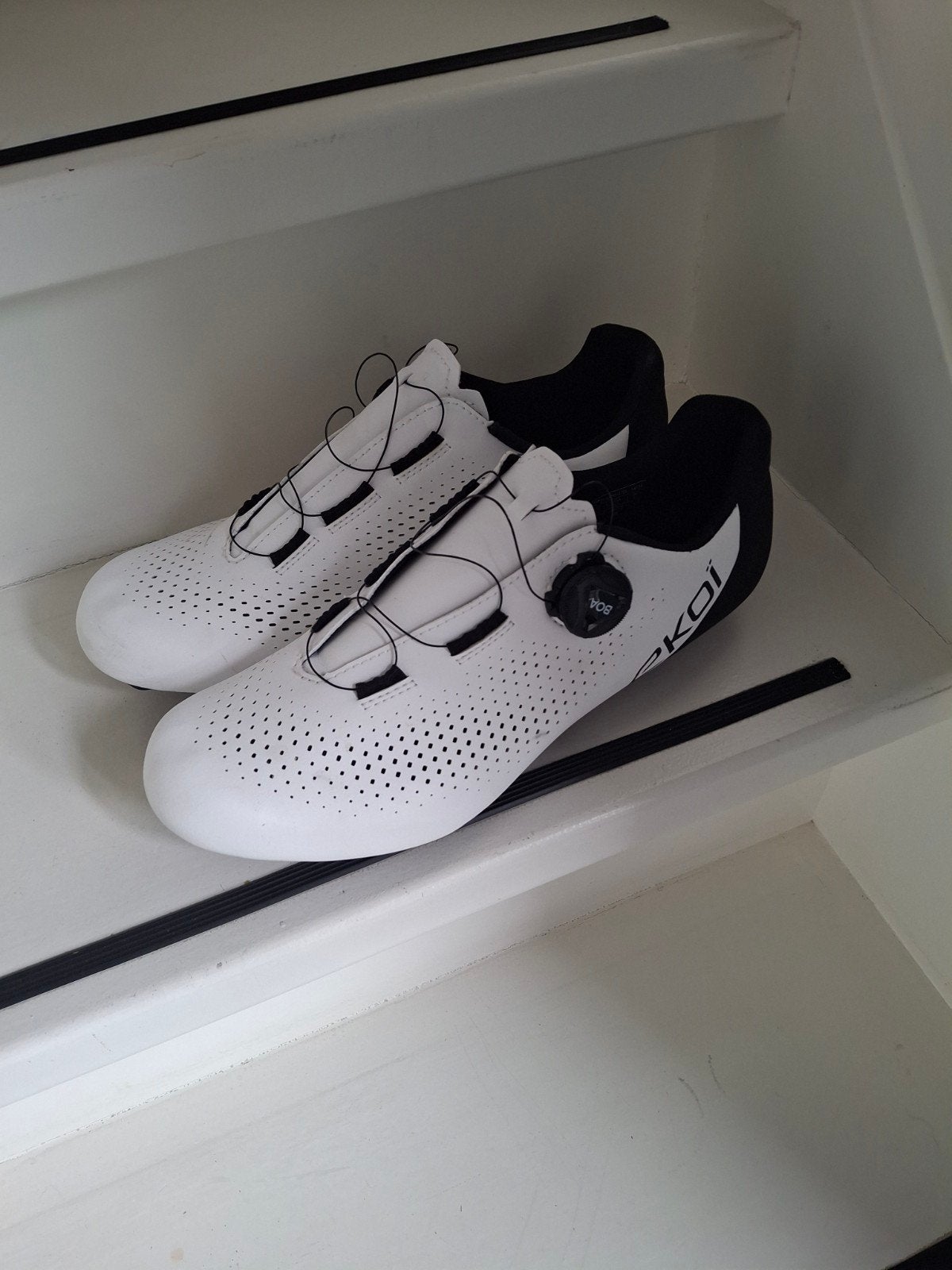 Witte Ekoi fietschoenen maat 43 met BOA sluiting, Fietsen en Brommers, Onbekend, Dames, Schoenen, Nieuw