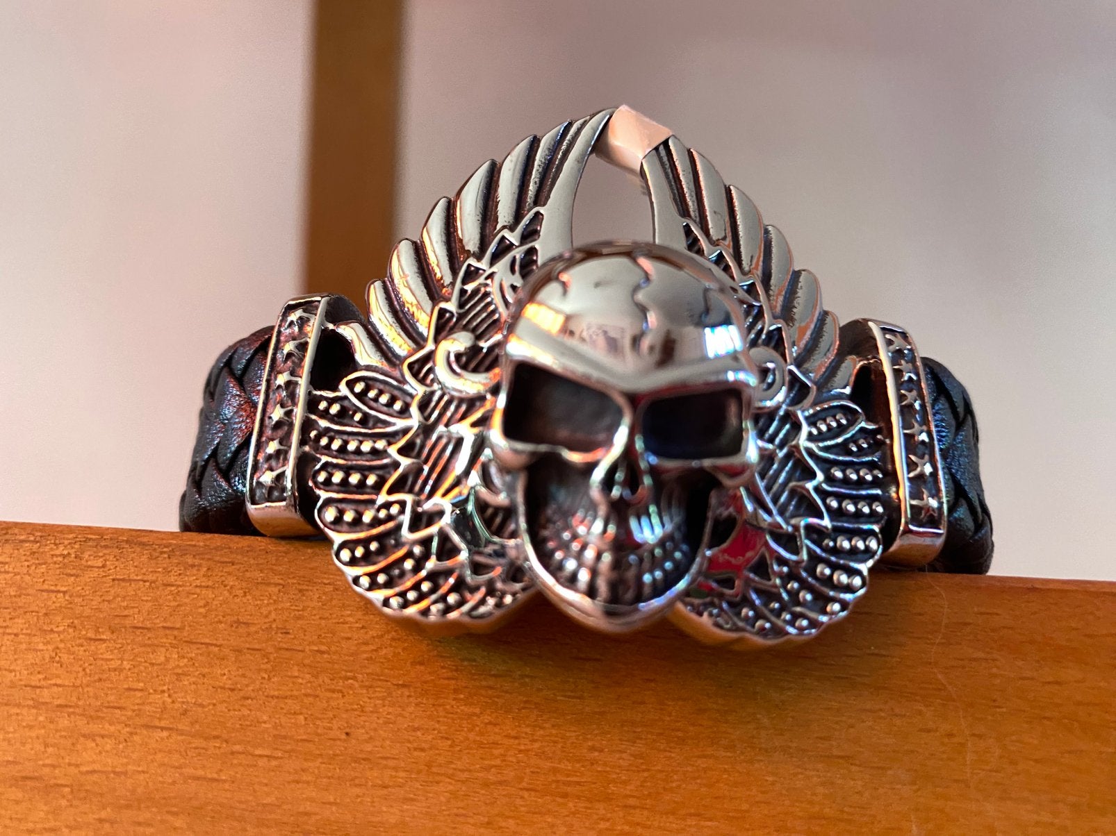 Stoere armband roestvrijstaal 30,-, Ophalen, Zo goed als nieuw, 17 tot 18, Dame