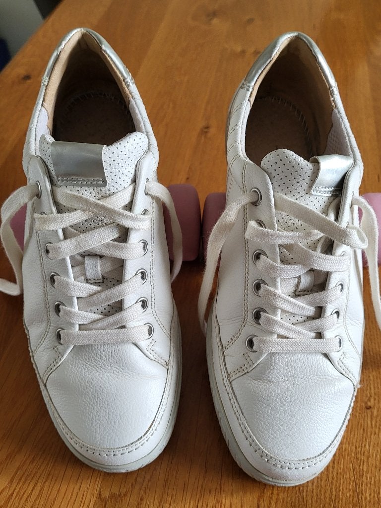 Gabor sneakers maat 39 wit leer, Wit, Gabor, Ophalen of Verzenden, Sneakers of Gympen