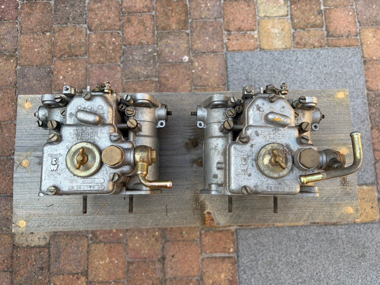 Weber carburateurs, dubbele carburateurs, 40 DCOE, Auto-onderdelen, Brandstofsystemen, Ophalen of Verzenden, Gebruikt