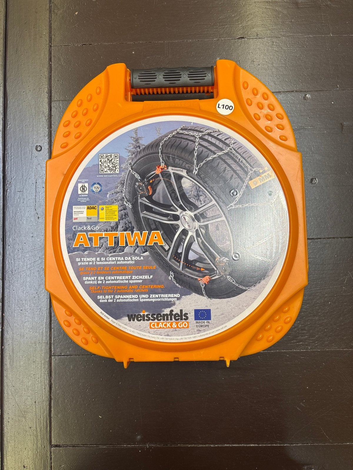 Weissenfels Clack&Go Attiva L100 Sneeuwkettingen, Auto diversen, Sneeuwkettingen, Ophalen, Rudketten@rud.com no, Attiea, Germany