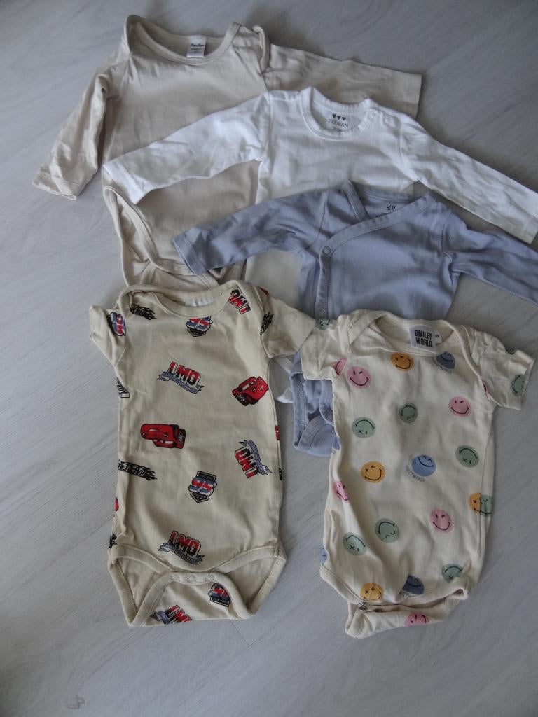 5x Romper maat 56, Nacht- of Onderkleding, Jongetje of Meisje, Nieuw, Diverse merken